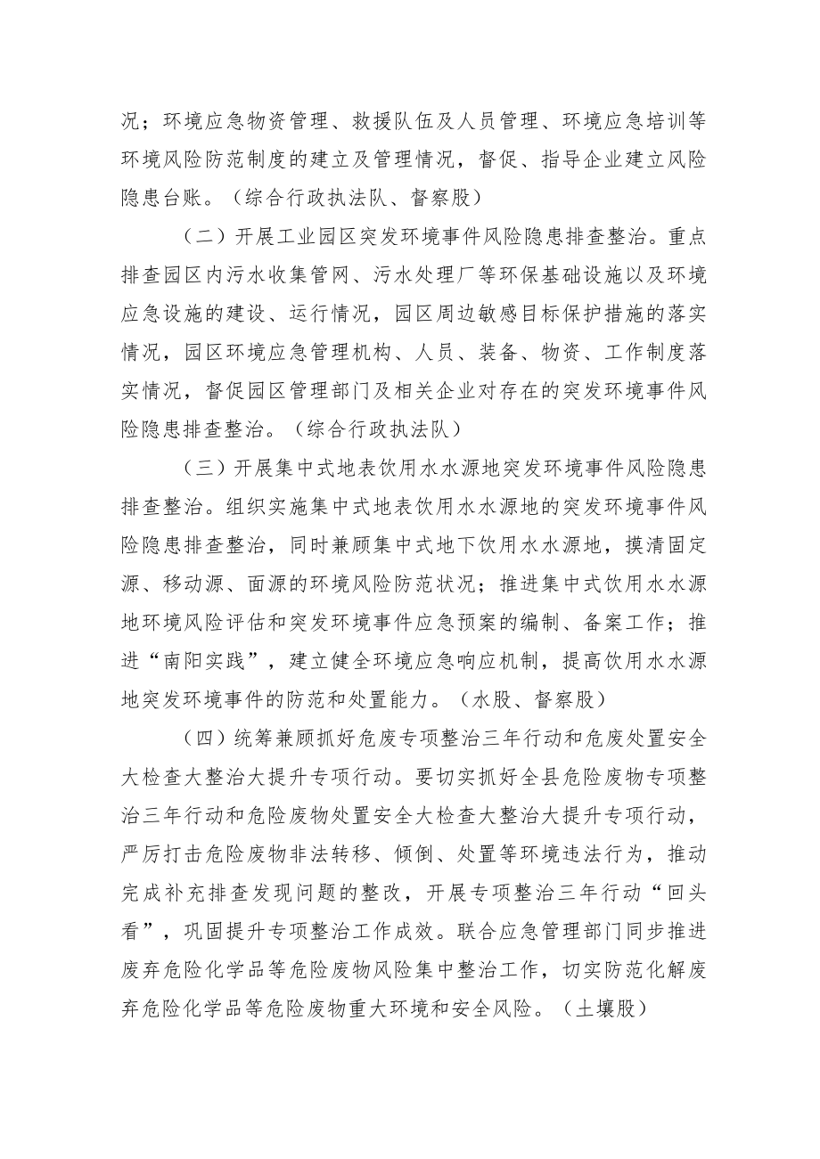 XX县突发环境事件风险隐患排查整治工作方案.docx_第2页