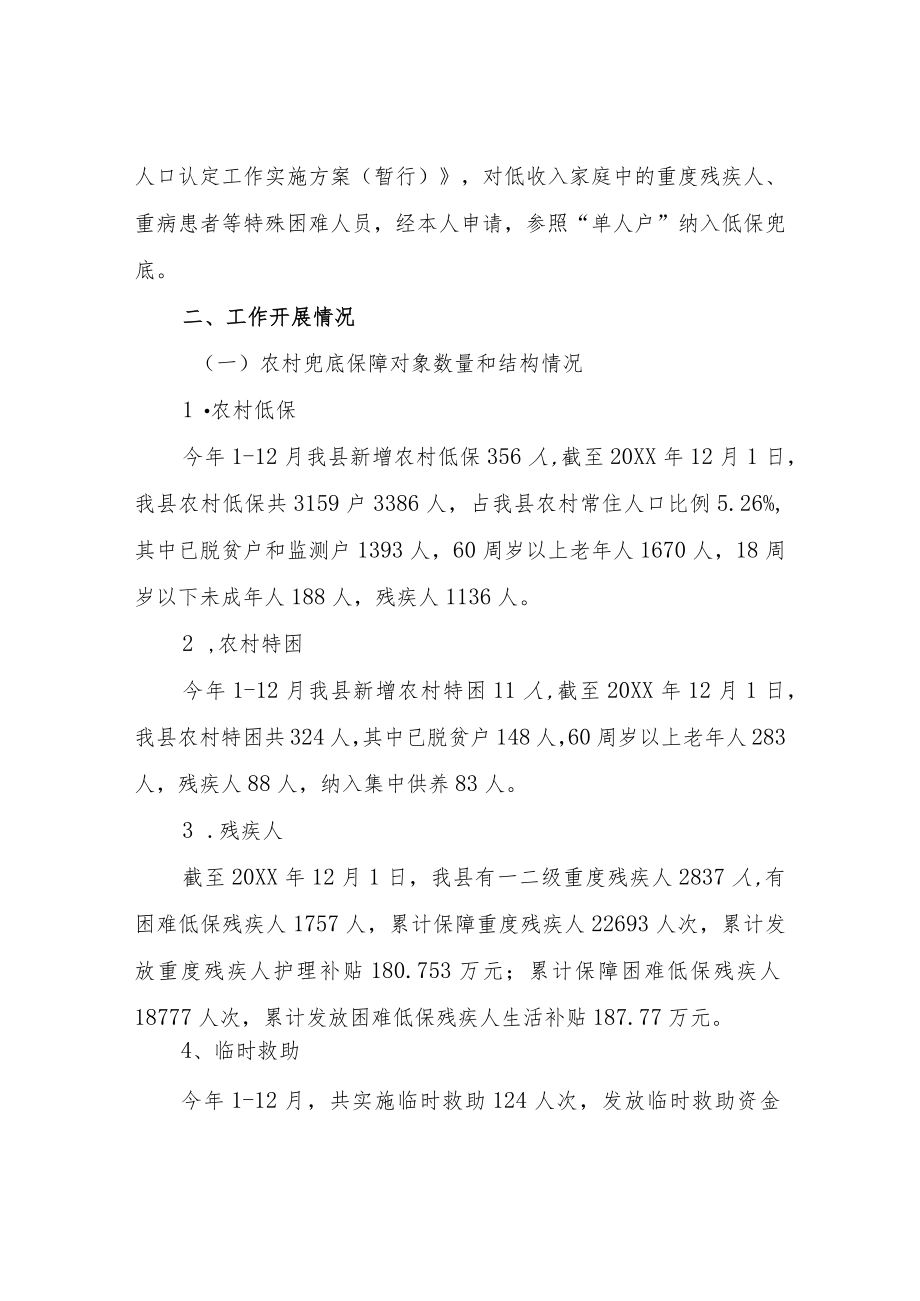 XX县民政局2021社会保障工作总结.docx_第2页