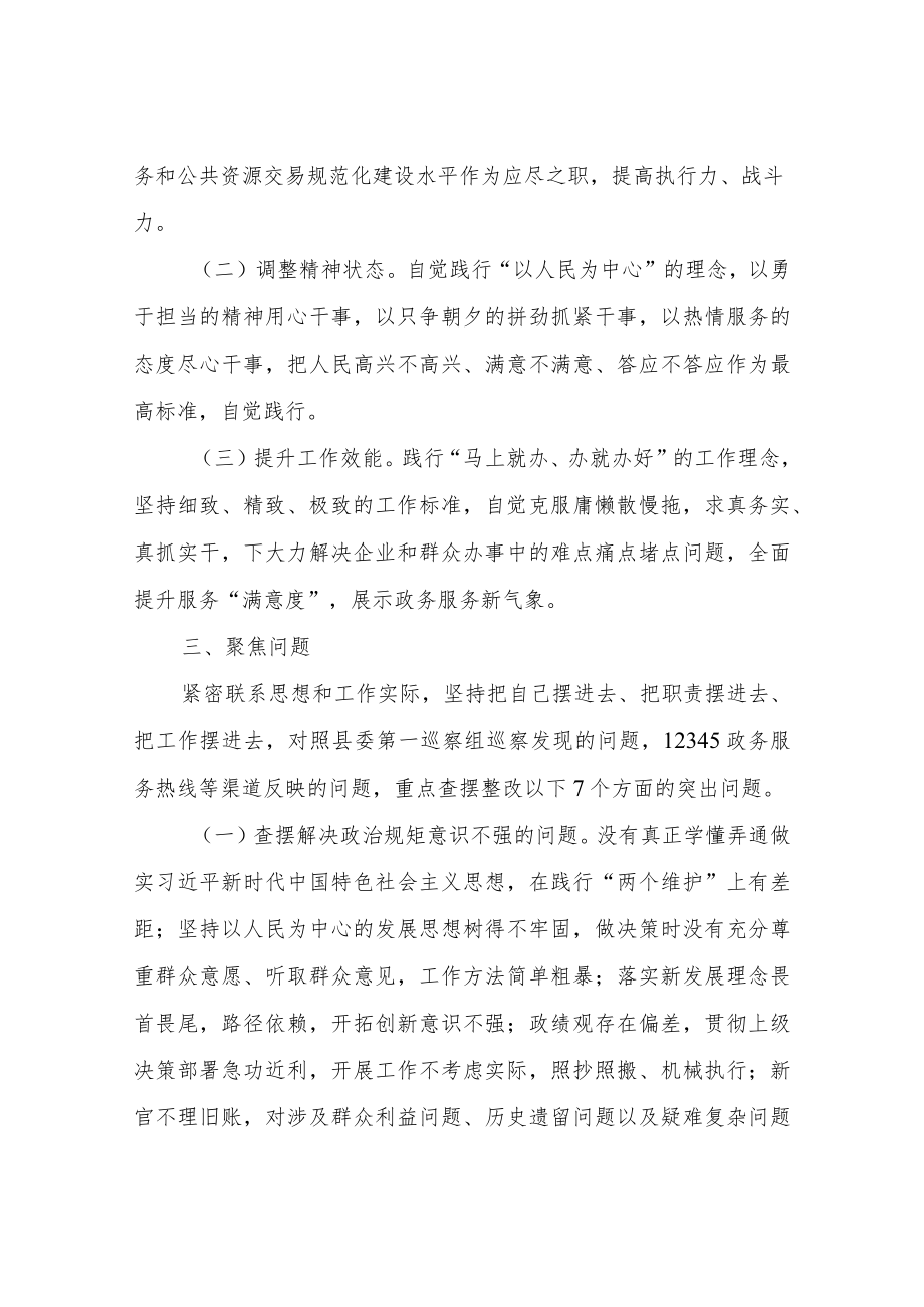 XX县行政审批服务管理局纪律作风集中整治月活动方案.docx_第2页