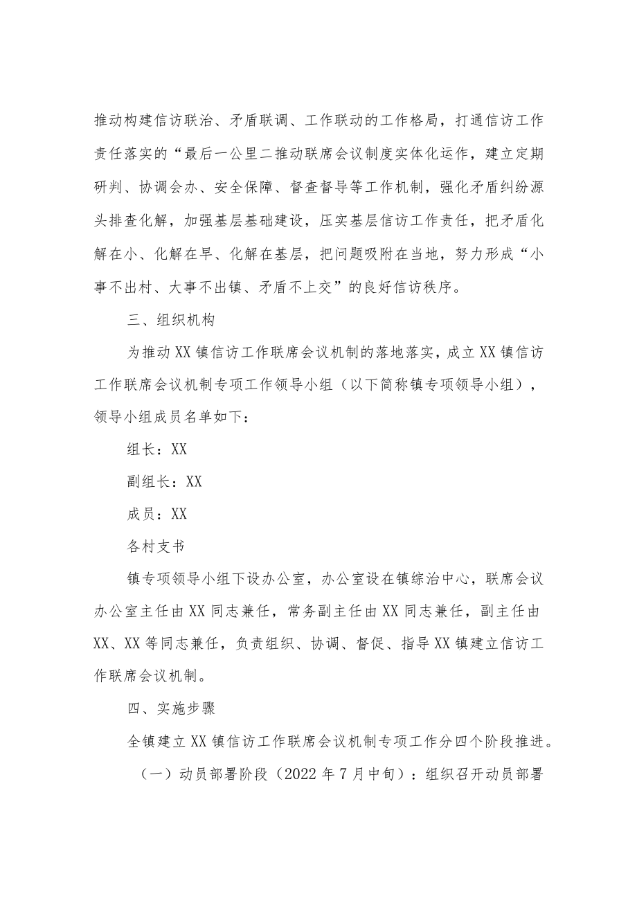 XX镇信访工作联席会议机制实施方案.docx_第2页