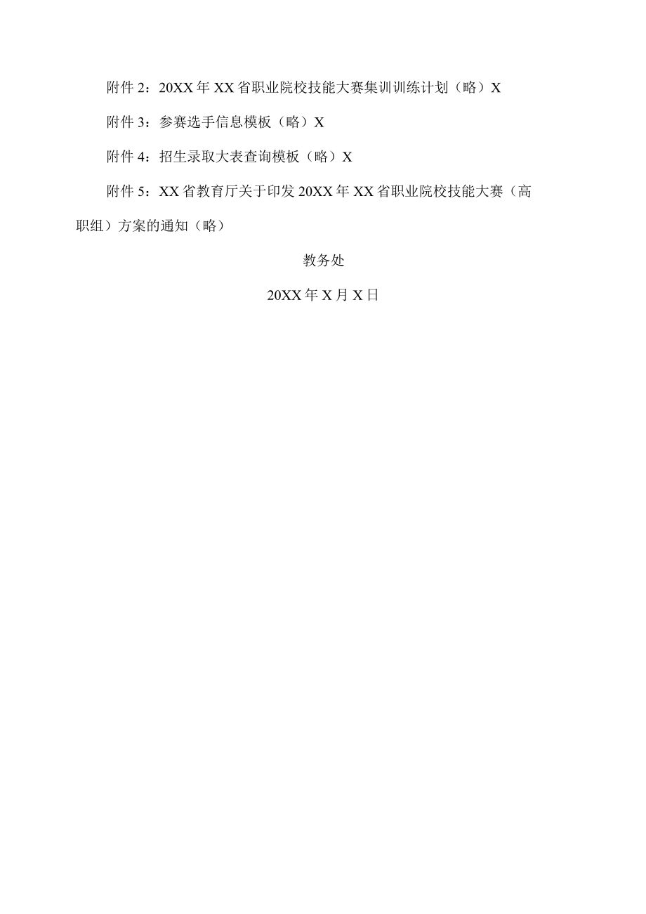 XX工贸职业技术学院关于做好20XXXX省职业院校技能大赛组队集训工作的通知.docx_第3页