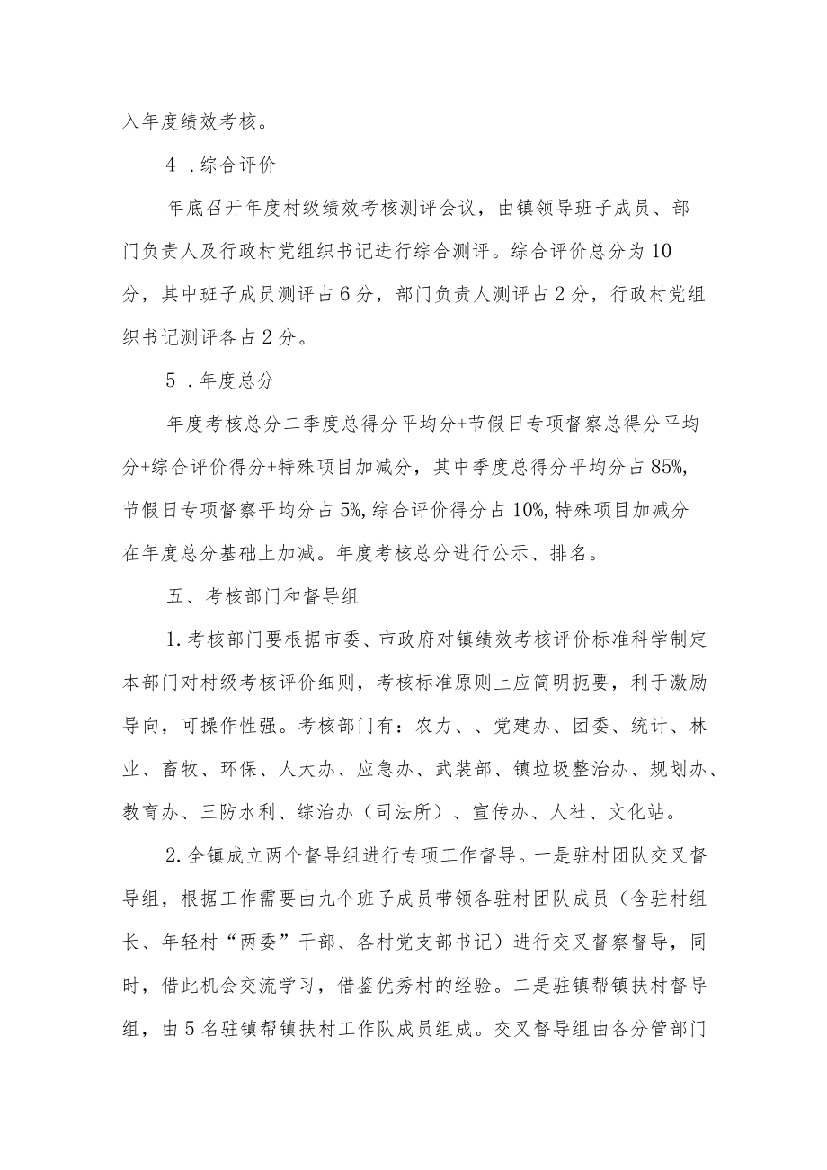 XX镇2022村级绩效考核评价工作实施方案.docx_第3页