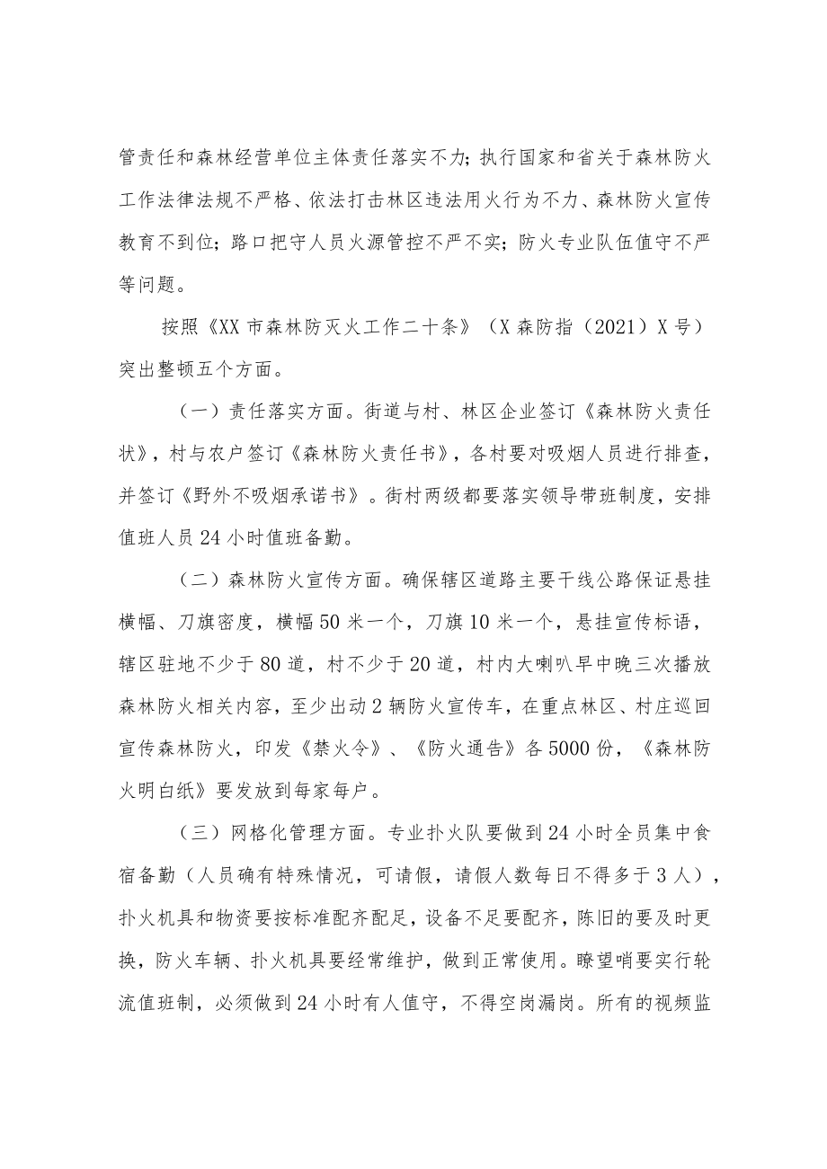 XX街道森林防火集中整顿月实施方案.docx_第2页