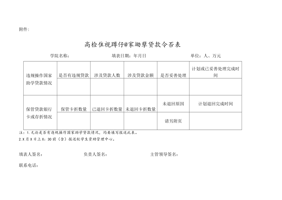 XX建筑职业技术学院关于进一步强化助学贷款管理严控金融风险的紧急通知.docx_第3页