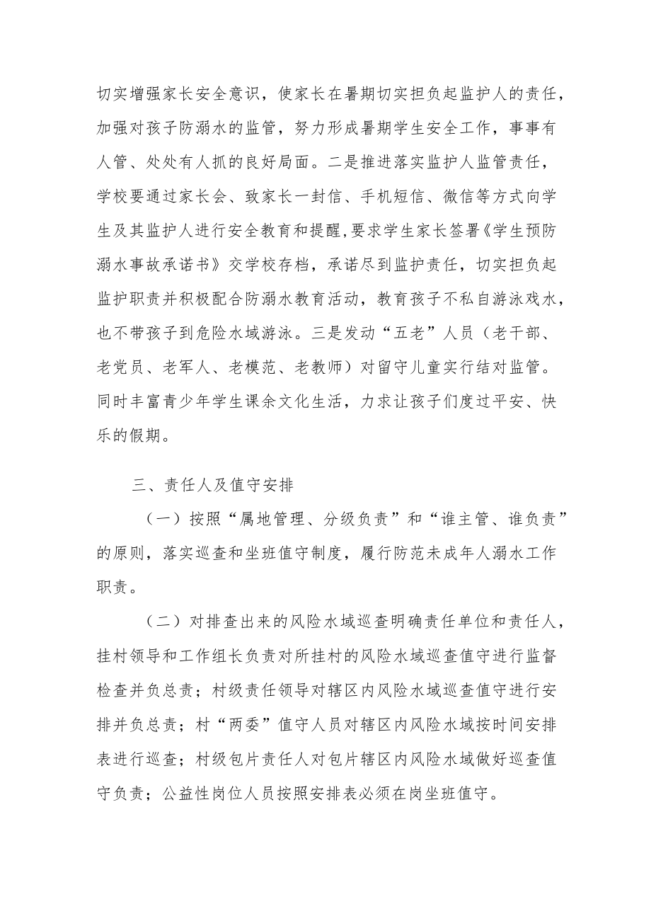 XX镇防溺水重点水域安全监管巡查防控工作方案.docx_第2页