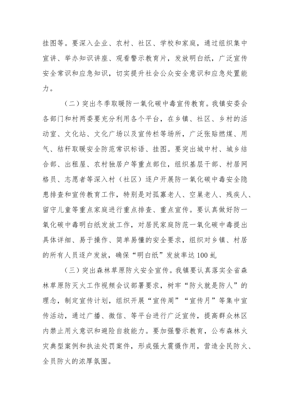 XX镇冬季安全应急宣传教育活动实施方案.docx_第2页