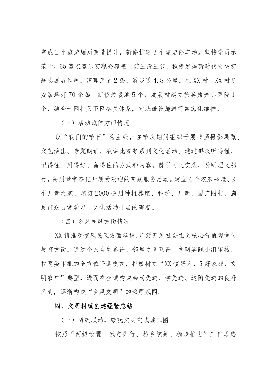 XX镇文明村镇建设情况汇报.docx_第3页