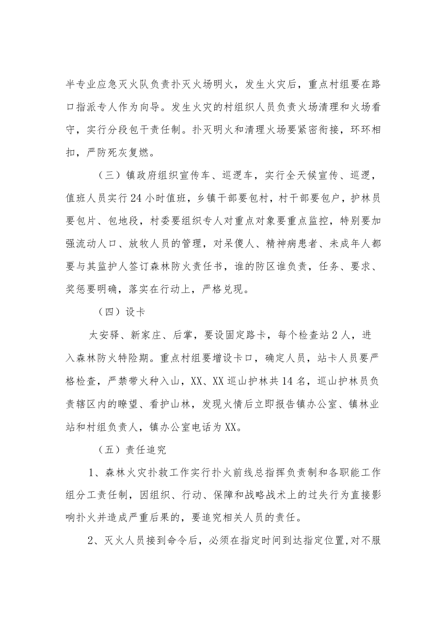 XX镇森林草原防灭火工作应急处置办法.docx_第3页