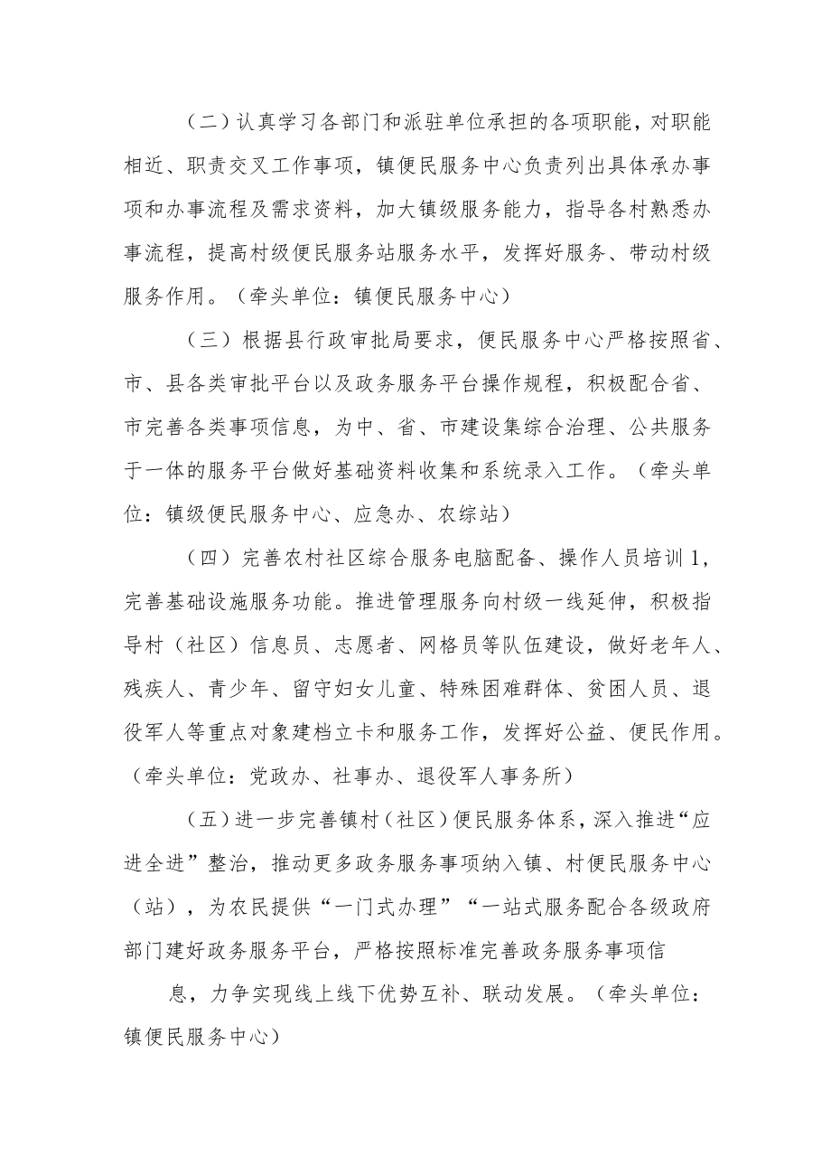 XX镇农村服务中心建设工作实施方案.docx_第2页