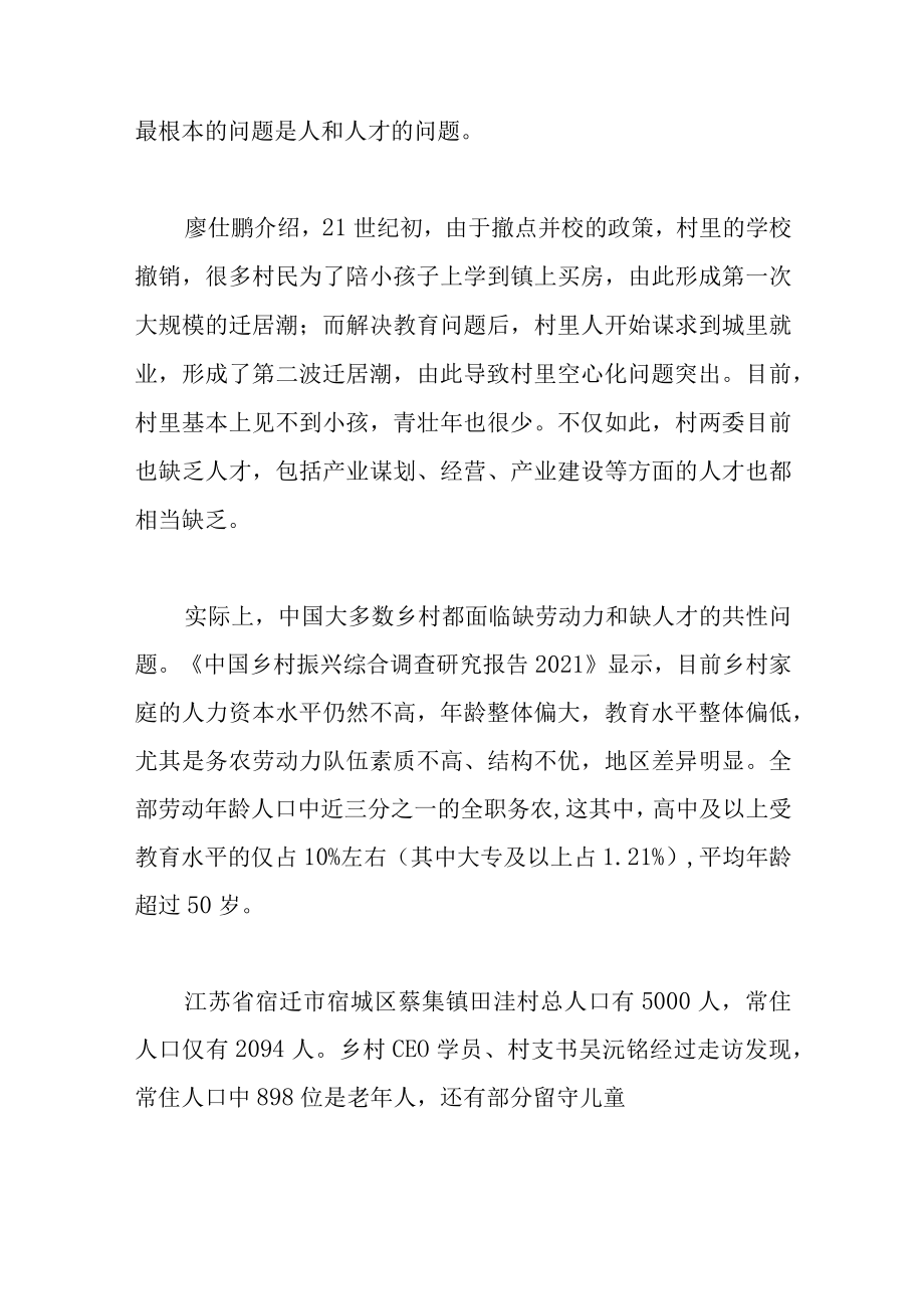 乡村CEO如何为人口流失的乡村赋能.docx_第3页