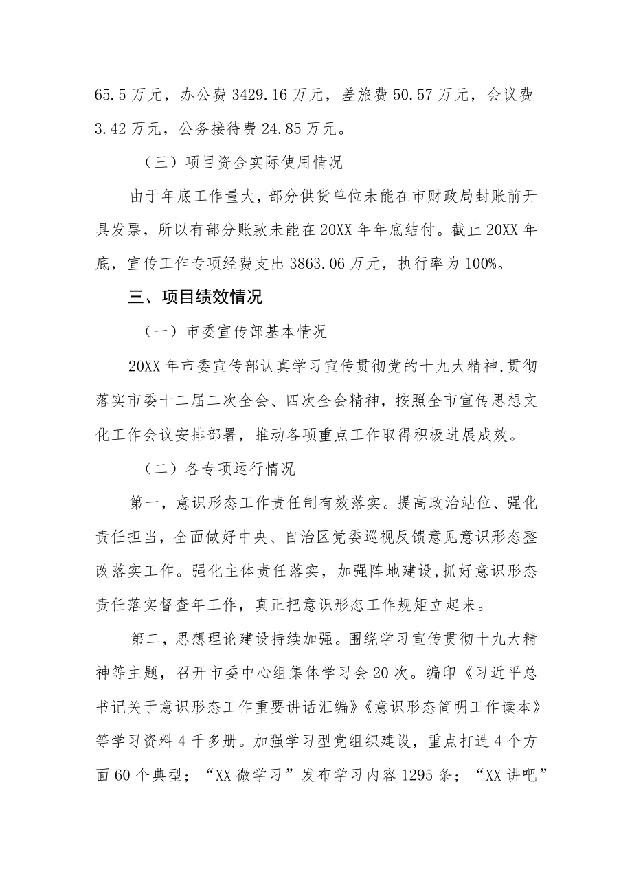 关于财政项目支出绩效自评报告.docx_第3页