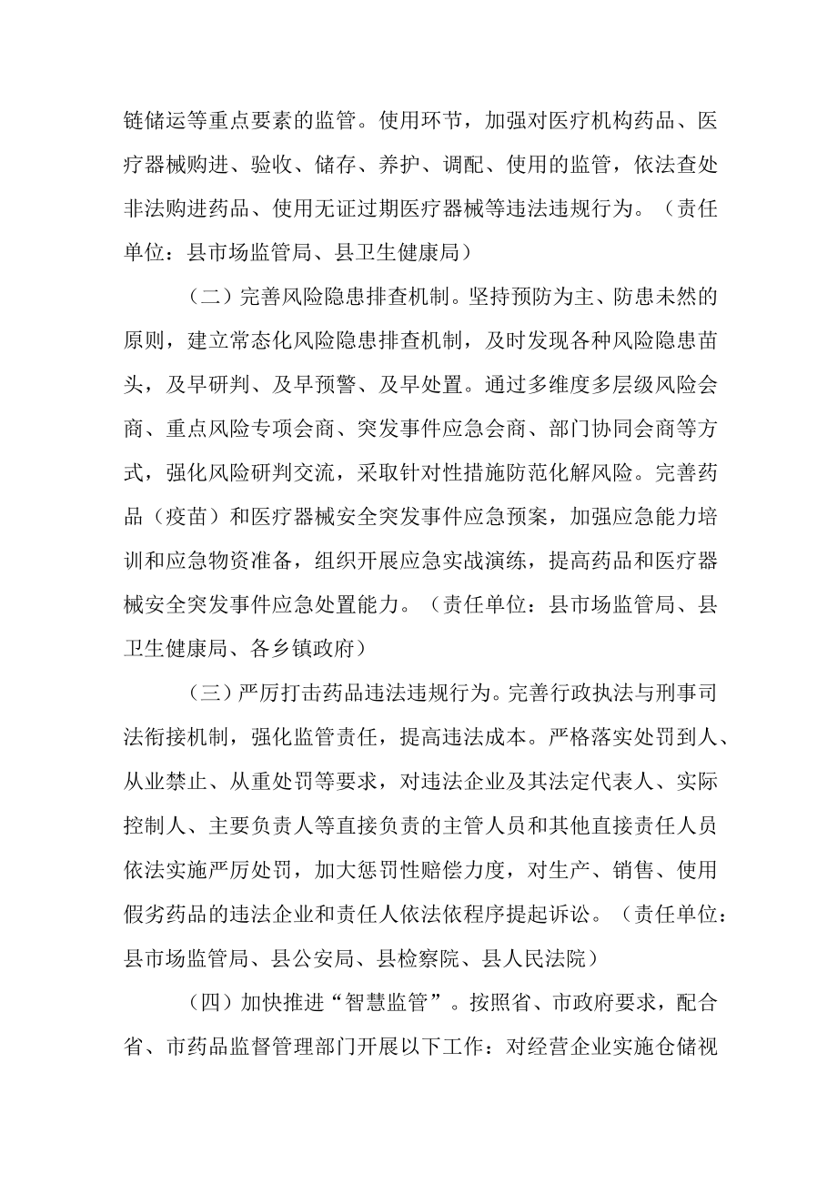 关于进一步加强药品安全工作促进医药产业创新发展的实施意见.docx_第3页