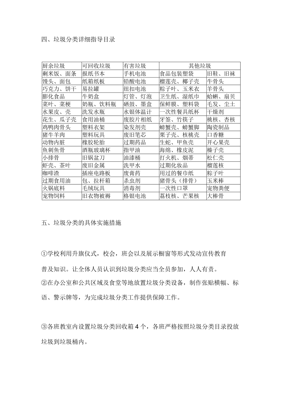 中小学垃圾分类实施方案.docx_第3页