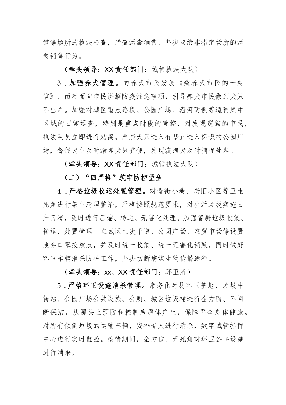 XX县城管执法局2022新冠疫情防控工作方案.docx_第3页