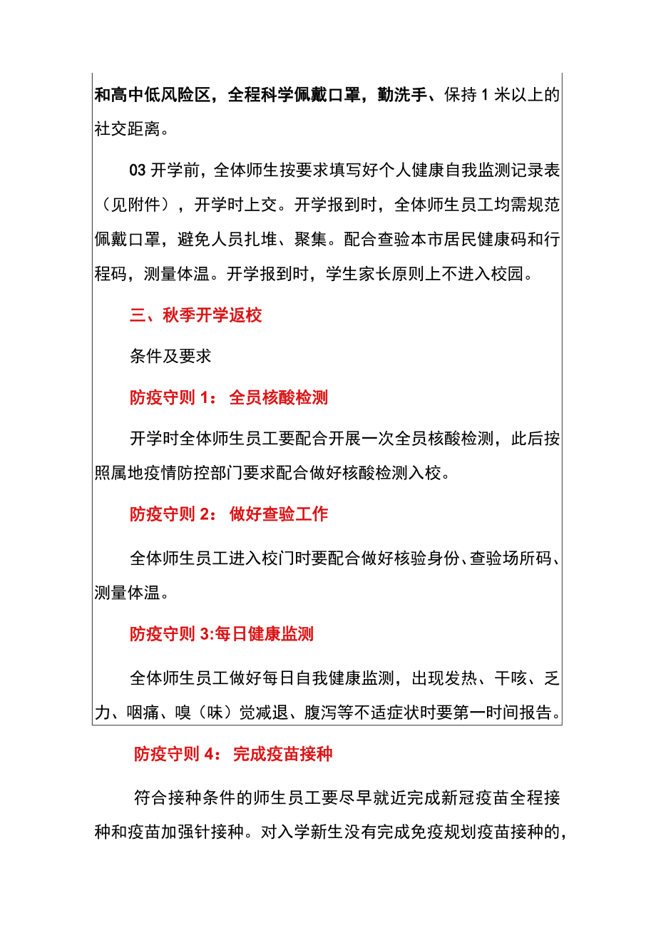 2022学校季开学疫情防控工作安排告家长书（范本）.docx_第3页