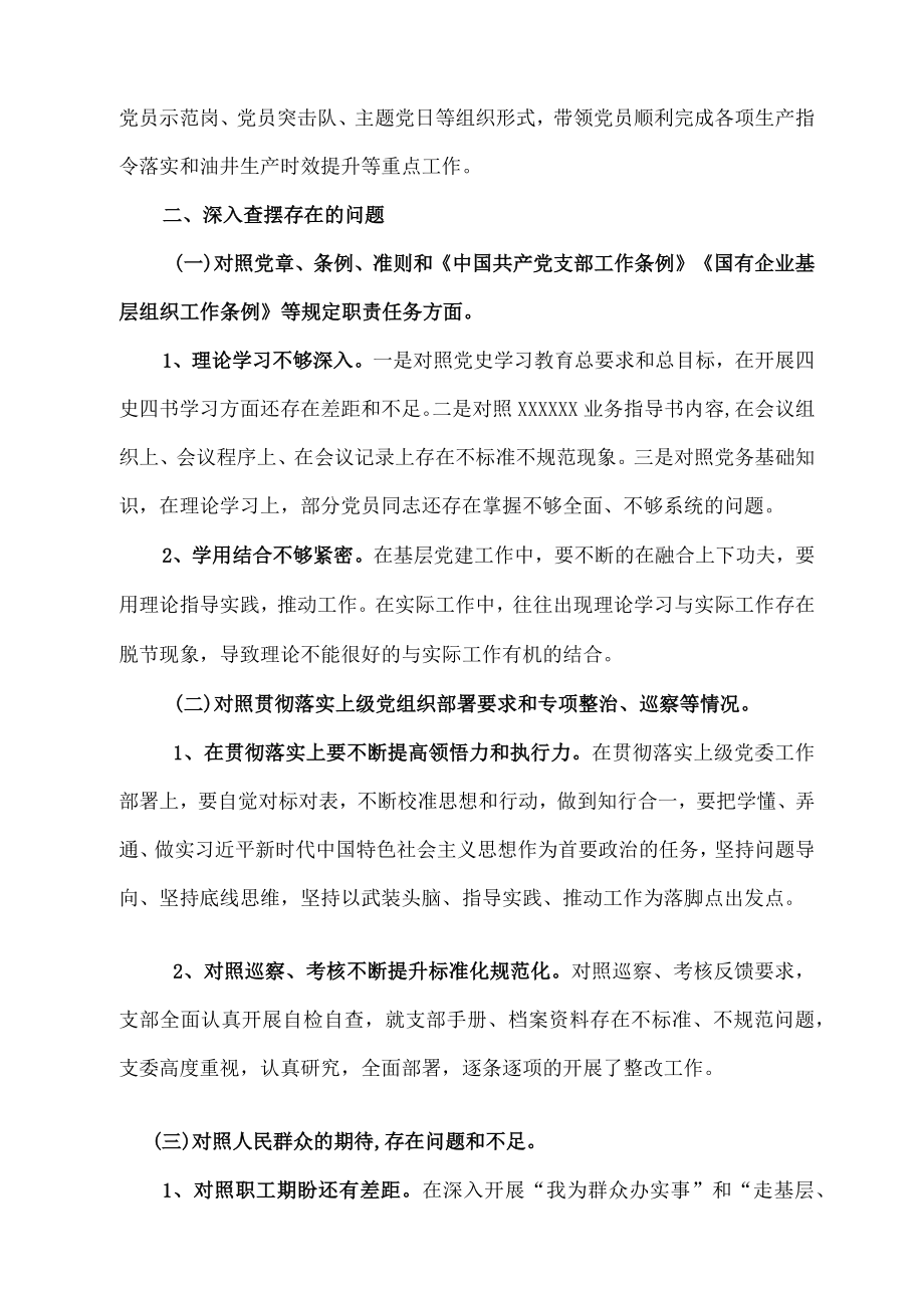 2022组织生活会班子对照检查材料.docx_第3页