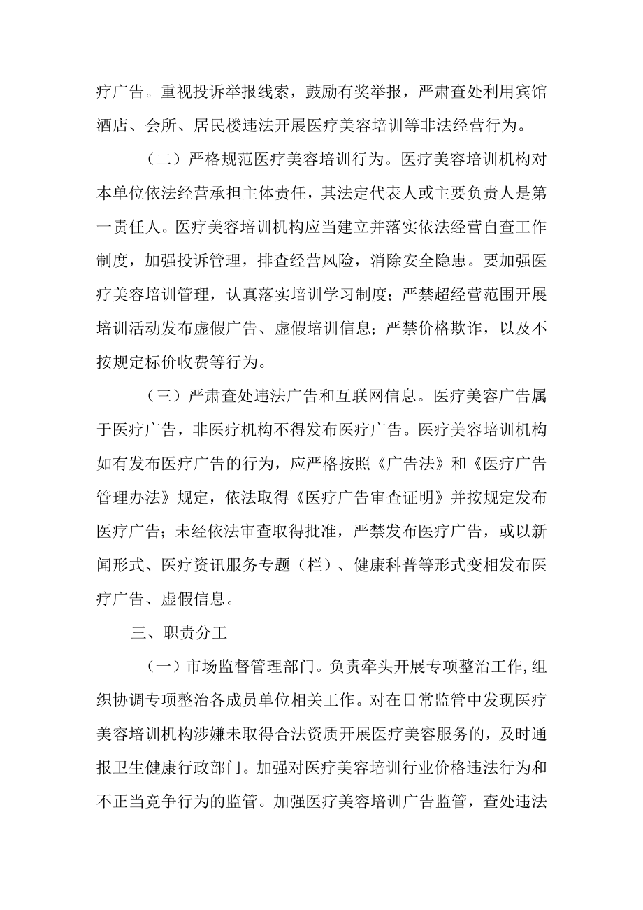 2022医疗美容培训行业专项整治工作方案.docx_第2页