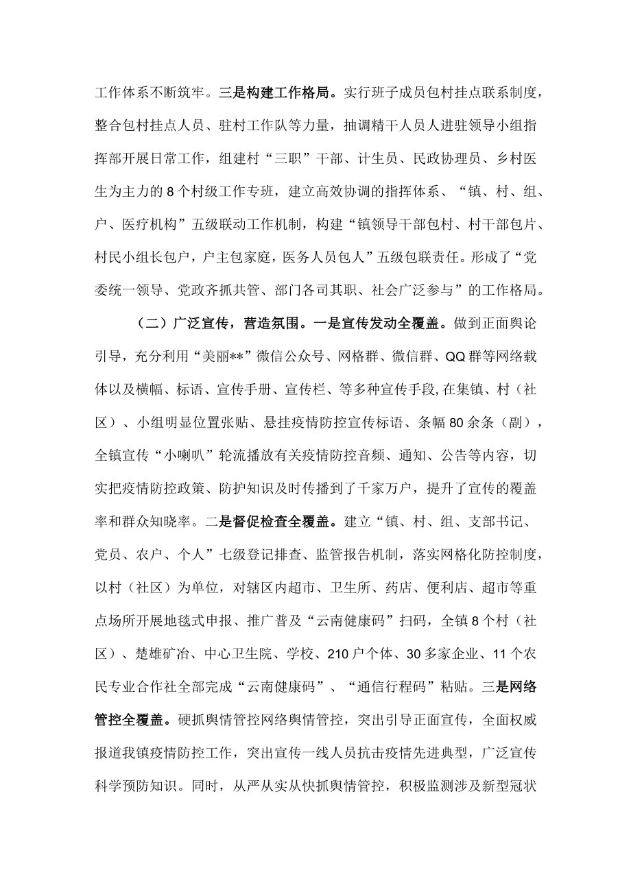 2022xx镇疫情防控工作自检自查报告.docx_第2页