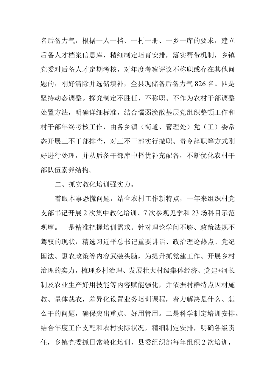 2022关于基层党支部书记队伍建设工作情况汇报范文.docx_第2页