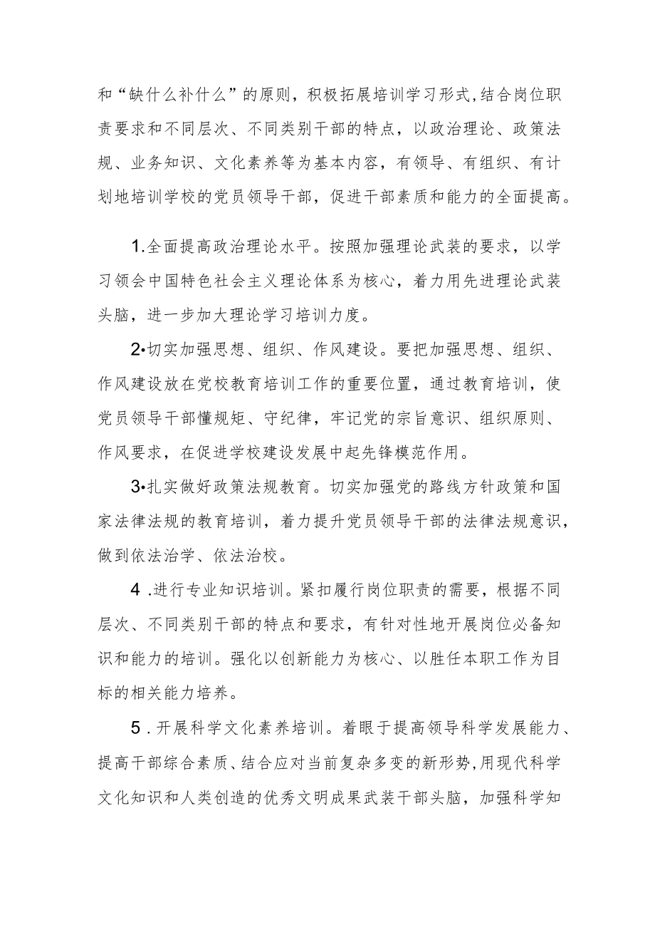 大学学院委员会关于进一步加强和改进党校工作的意见.docx_第2页