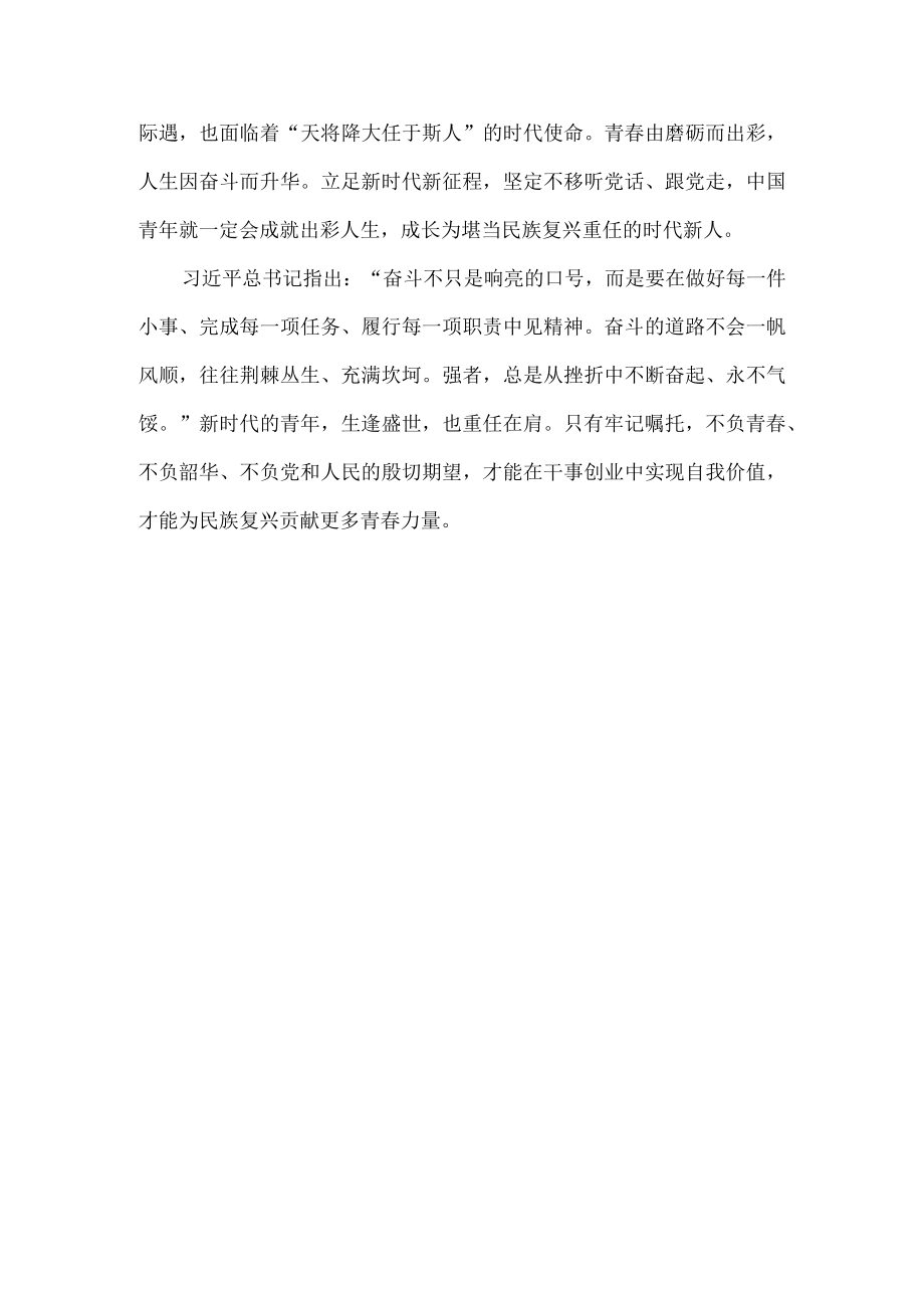 学习庆祝共青团成立100周大会重要讲话心得体会一.docx_第3页