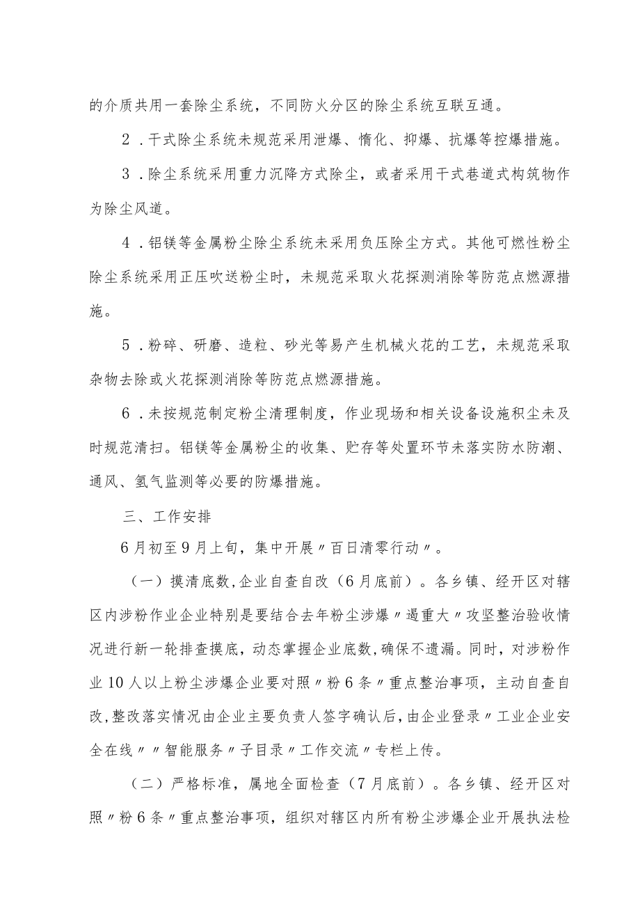 XX县工贸行业安全生产专项整治“百日清零行动”工作方案.docx_第2页