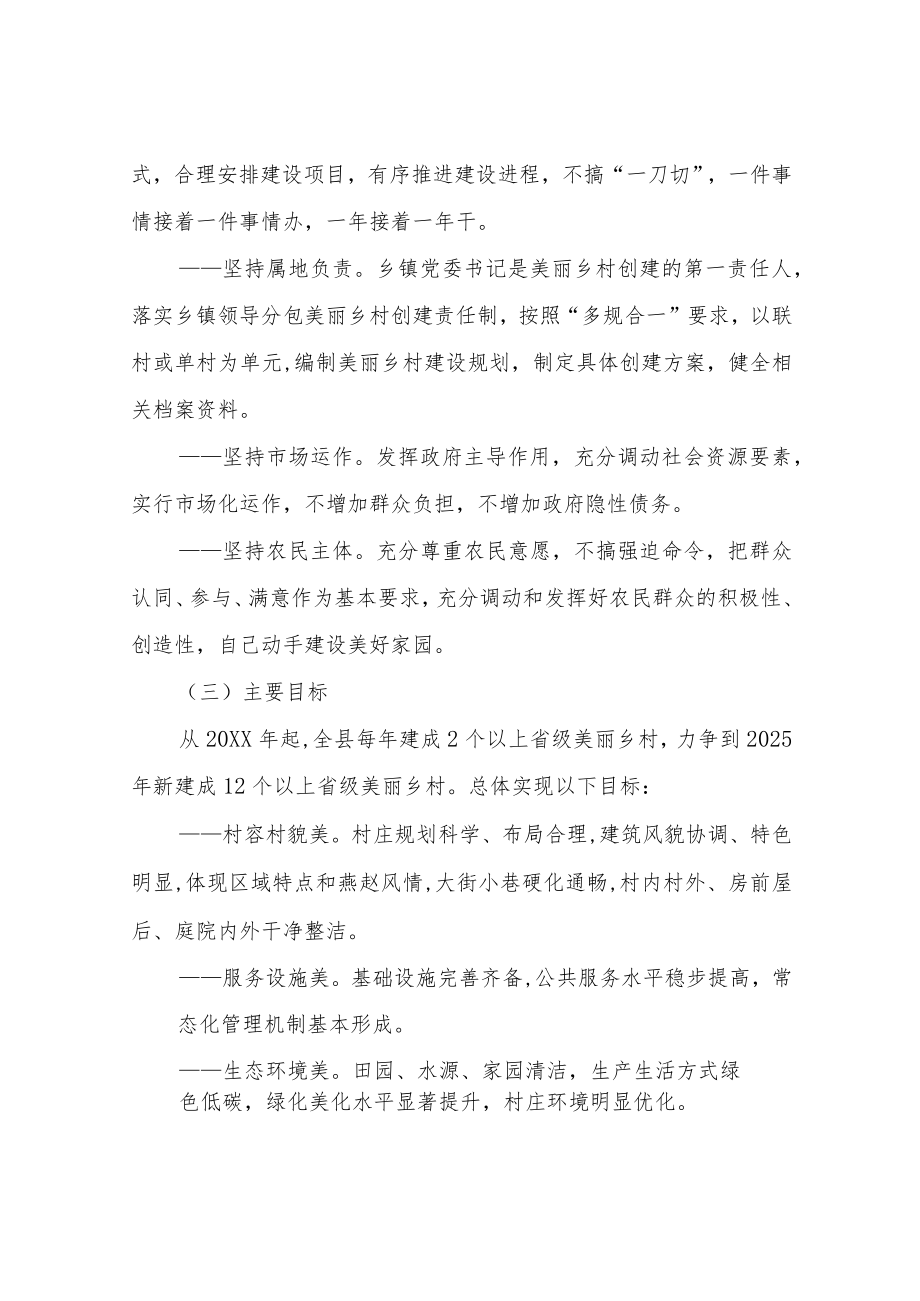 XX县美丽乡村建设行动实施方案.docx_第2页