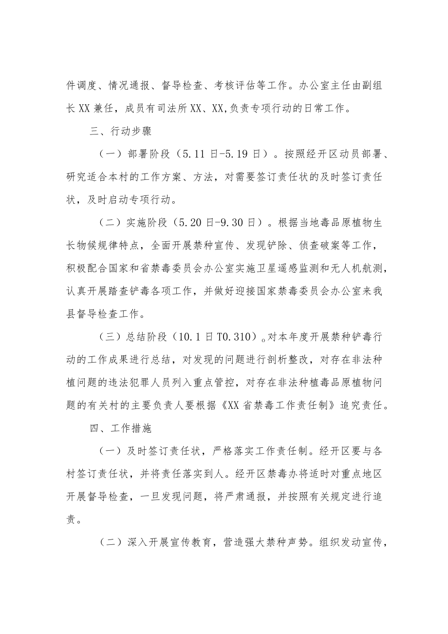 XX县经济开发区禁种铲毒行动实施方案.docx_第2页