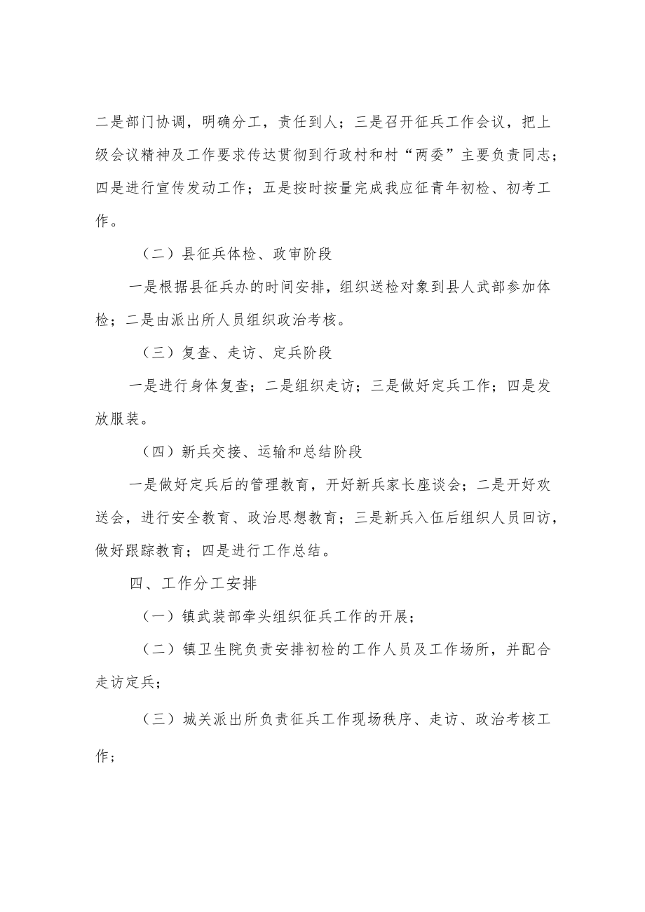 XX镇2022年度下半年征兵工作计划.docx_第2页