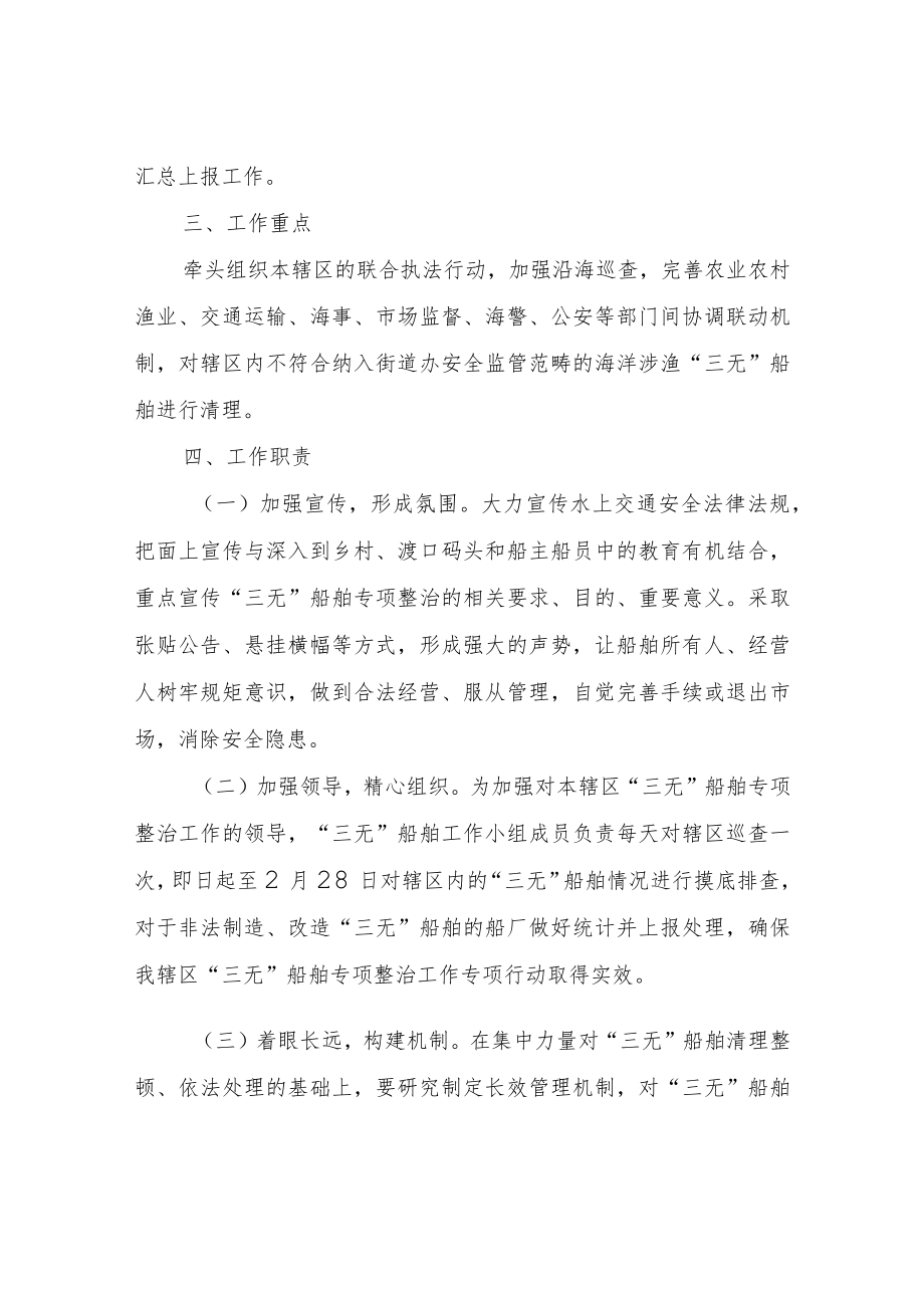 XX街道办“三无”船舶专项整治行动实施方案.docx_第2页