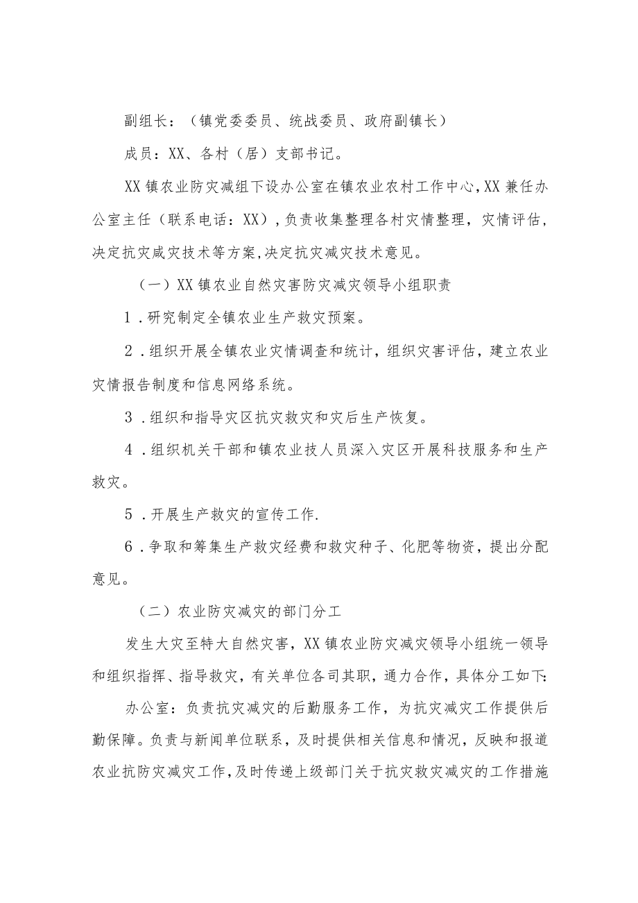 XX镇2022年农业防灾减灾工作实施方案.docx_第2页