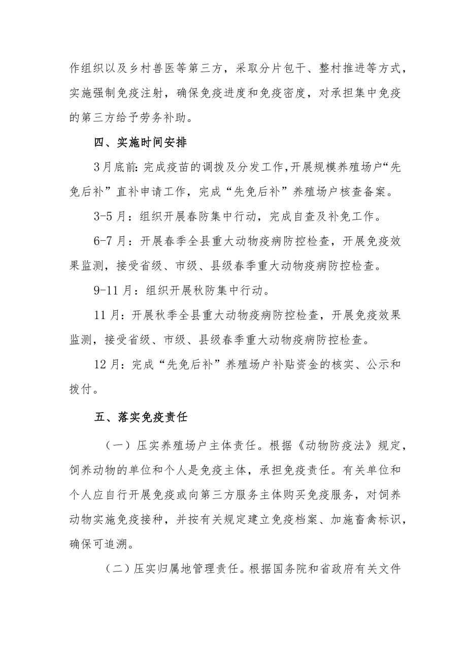 XX镇2022年动物疫病强制免疫实施方案.docx_第3页