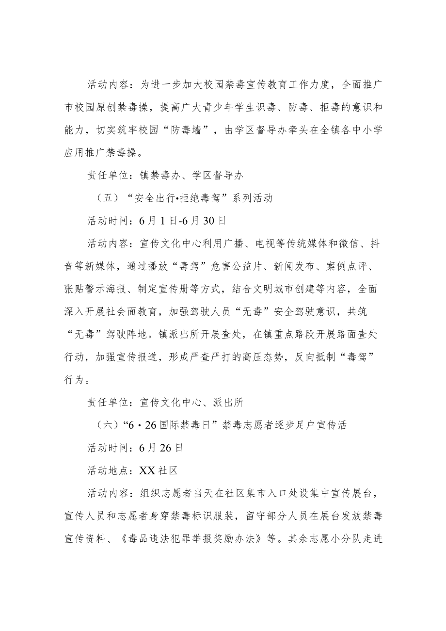 XX镇2022年全民禁毒宣传月活动方案.docx_第3页