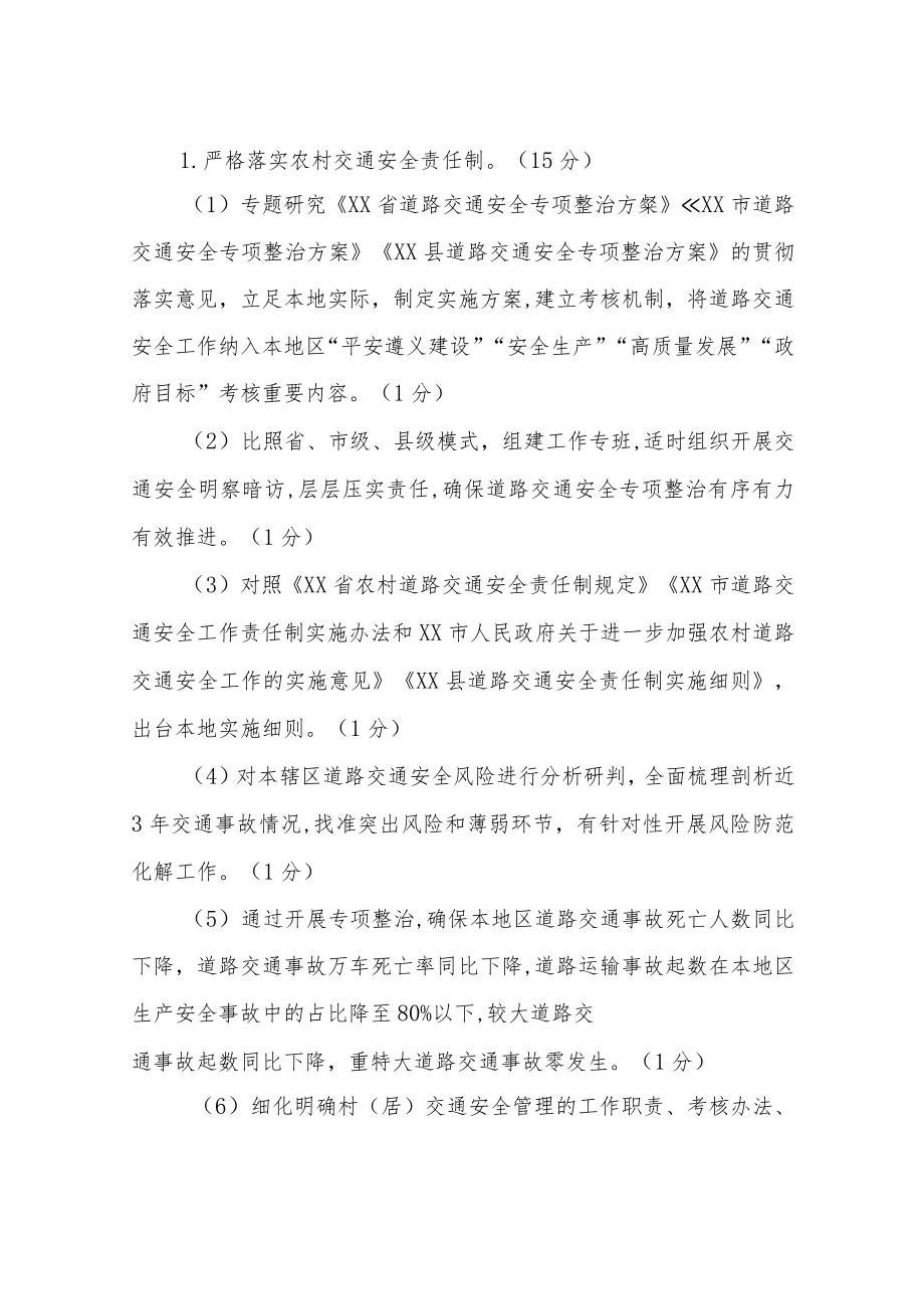 XX镇道路交通安全专项整治考核办法.docx_第2页