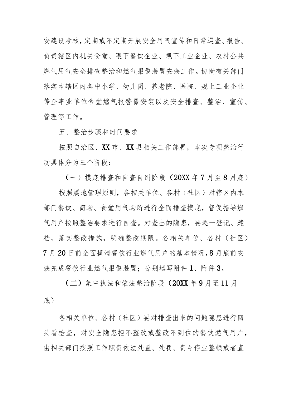 XX镇餐饮等经营场所燃气安全专项整治实施方案.docx_第3页