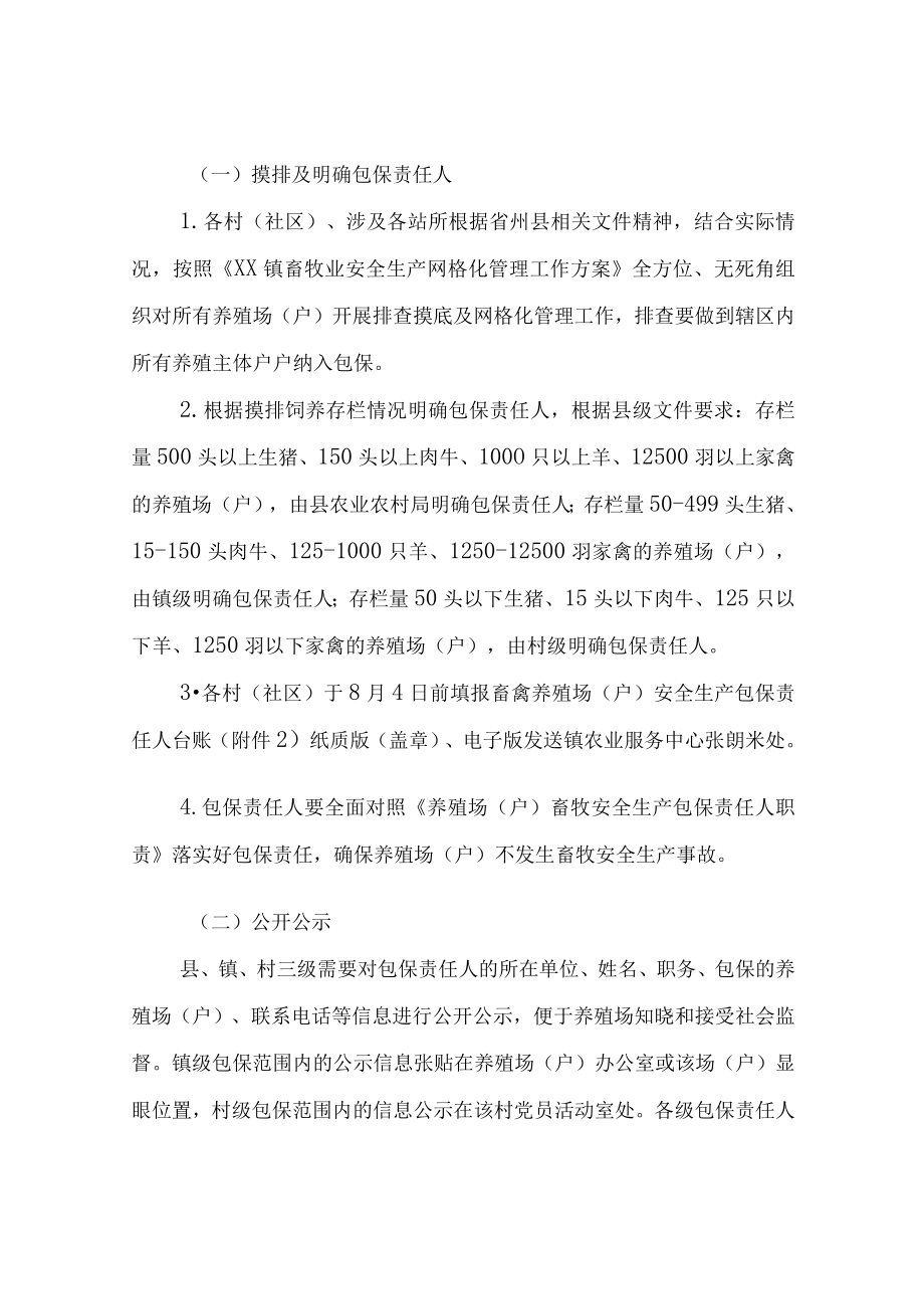 XX镇畜牧业安全生产网格化管理工作实施方案.docx_第3页