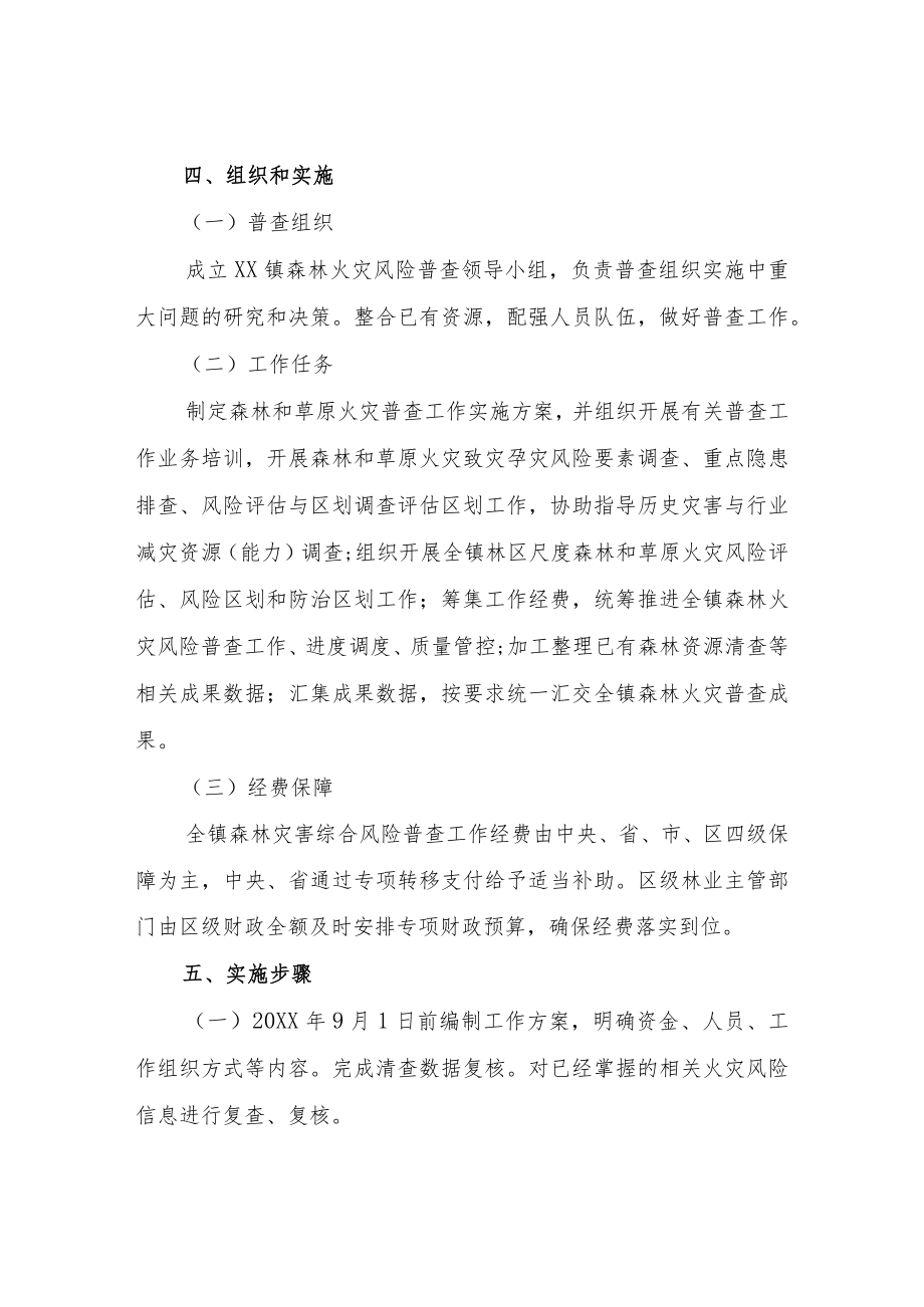 XX镇森林火灾风险普查工作方案.docx_第3页