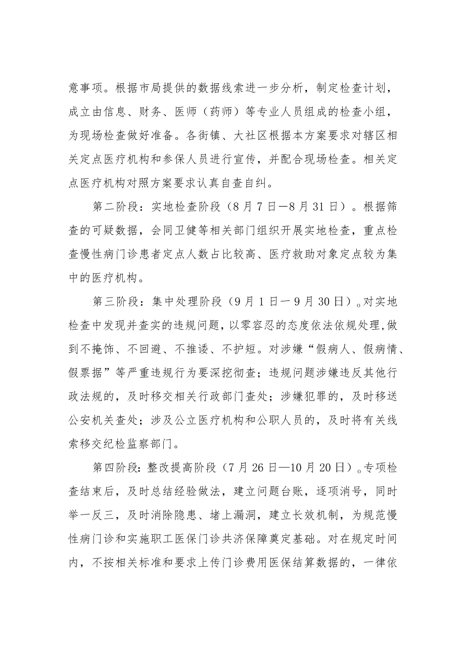 XX区慢性病门诊违规行为专项治理工作方案.docx_第3页