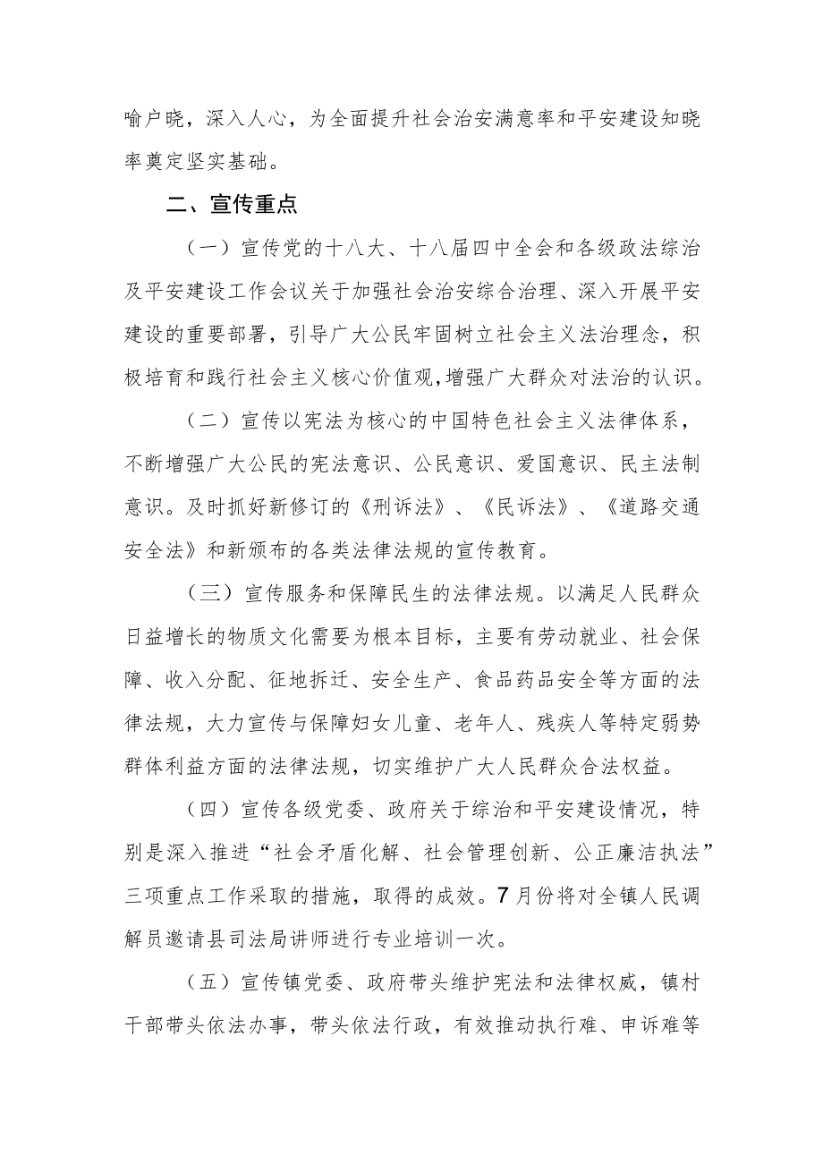 全镇集中开展法制教育宣传月活动的安排意见.docx_第2页