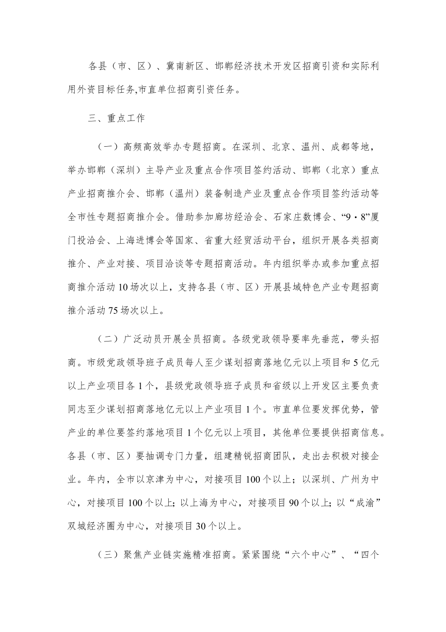 全市招商引资工作方案.docx_第2页