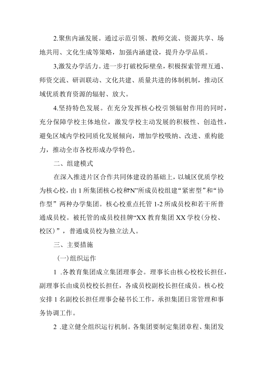 关于进一步推进义务教育集团化办学的实施方案.docx_第2页