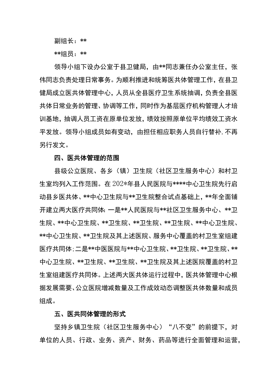 县乡村医疗共同体（医疗健康服务集团）管理工作实施细（试行）.docx_第3页