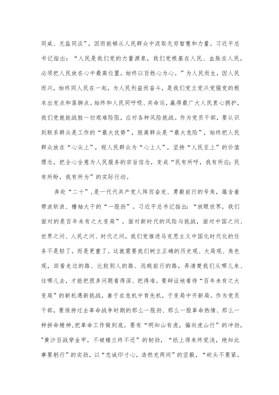 喜迎二十大心得体会精选五.docx_第2页