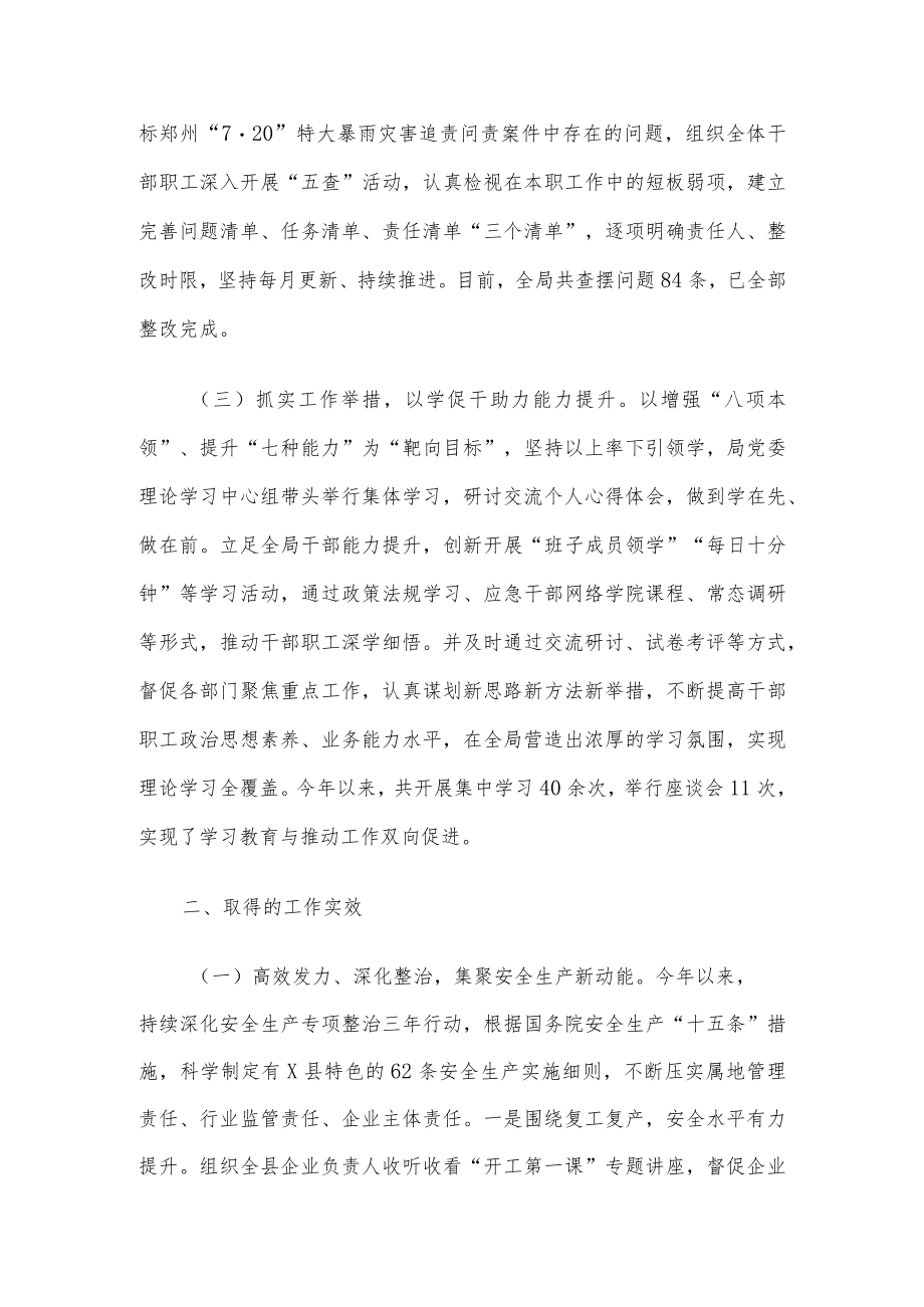 县应急管理局能力作风建设活动总结.docx_第2页