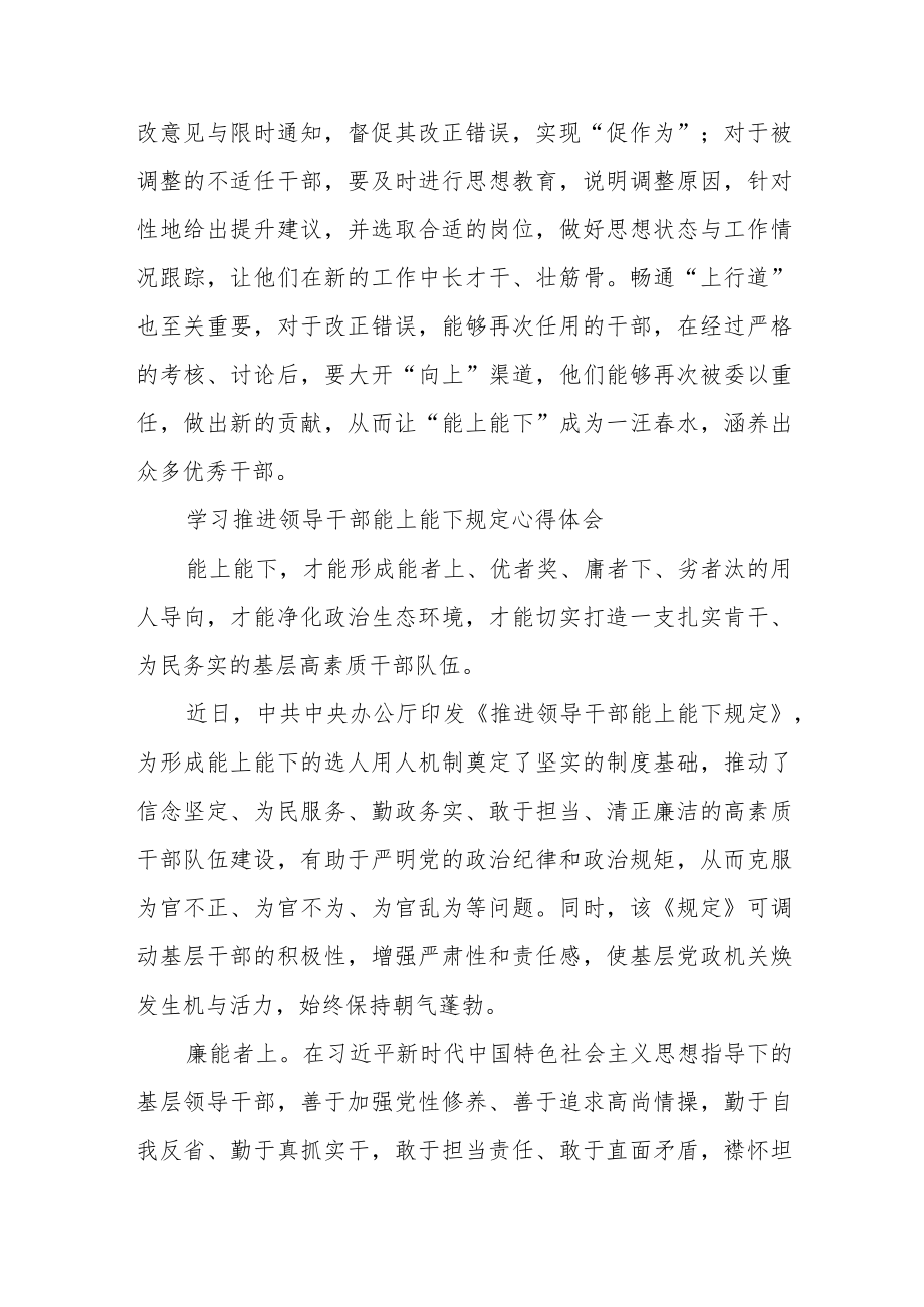 学习《推进领导干部能上能下规定》研讨发言稿.docx_第3页