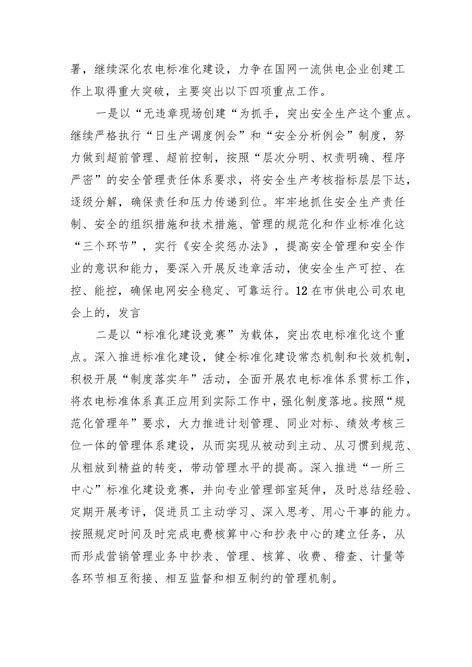 市供电公司农电会上经理发言.docx_第3页