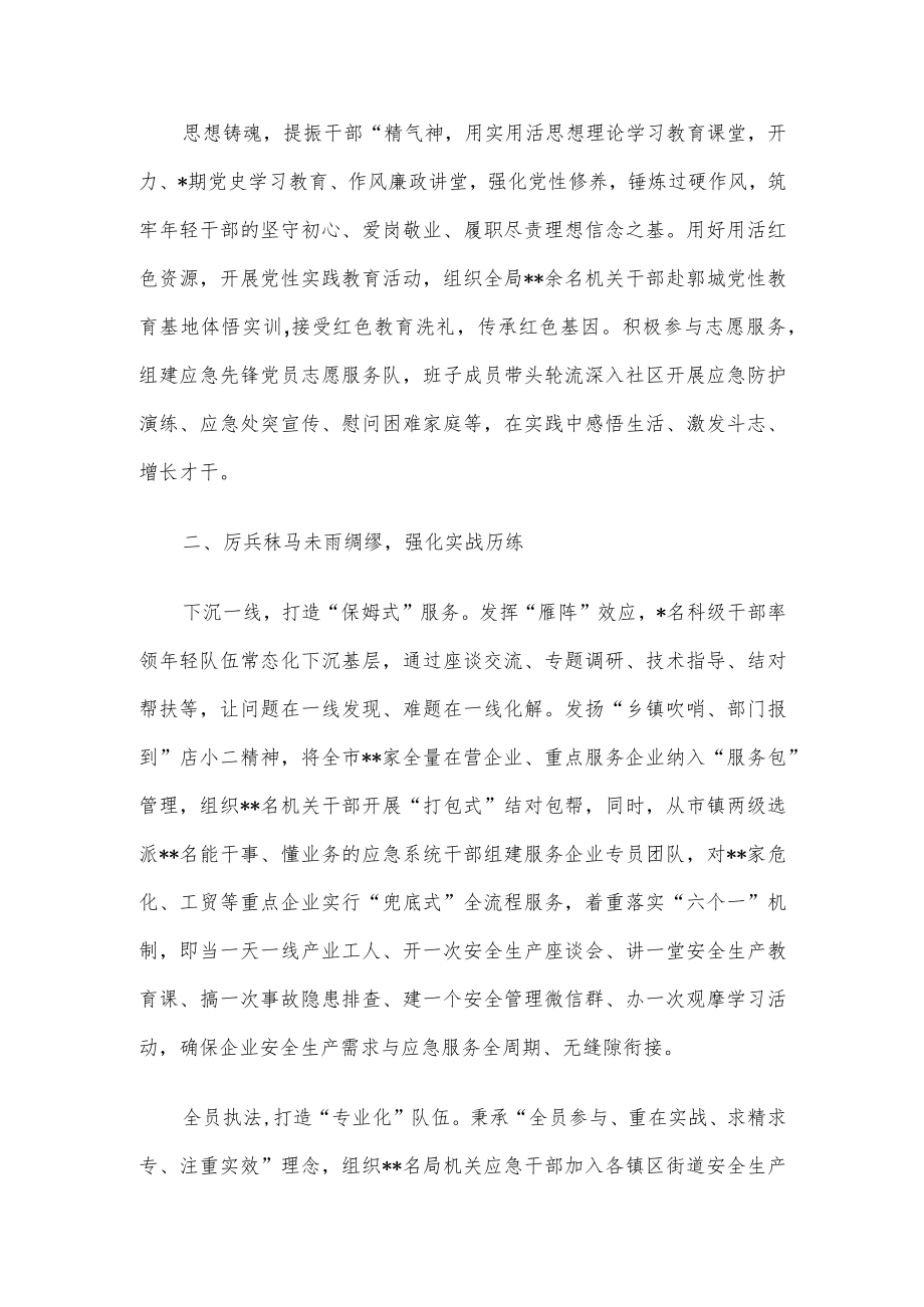 市应急管理局经验做法：树牢服务理念 争做应急先锋.docx_第2页