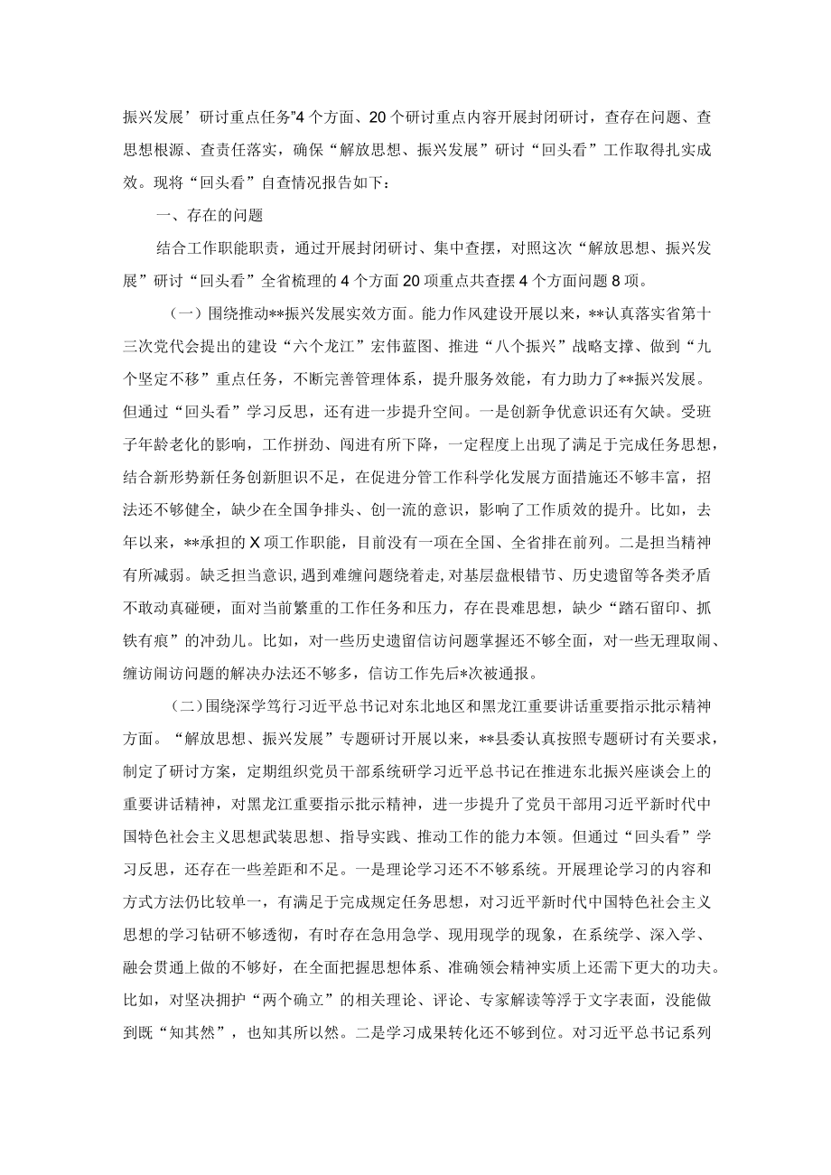 市纪委监委”解放思想、振兴发展“专题研讨工作情况汇报共2篇.docx_第3页