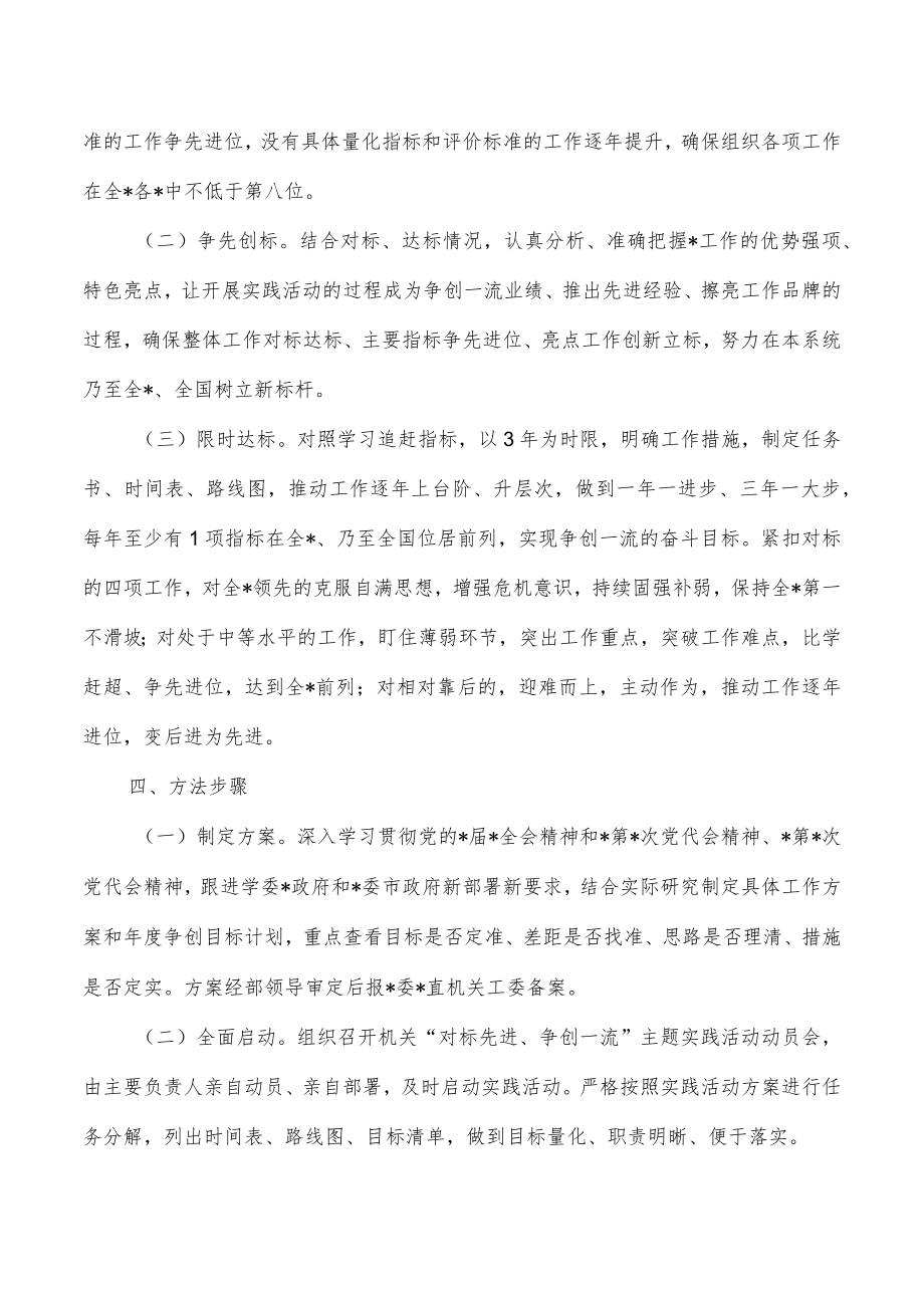 机关对标先进争创一流模范机关创建方案.docx_第3页