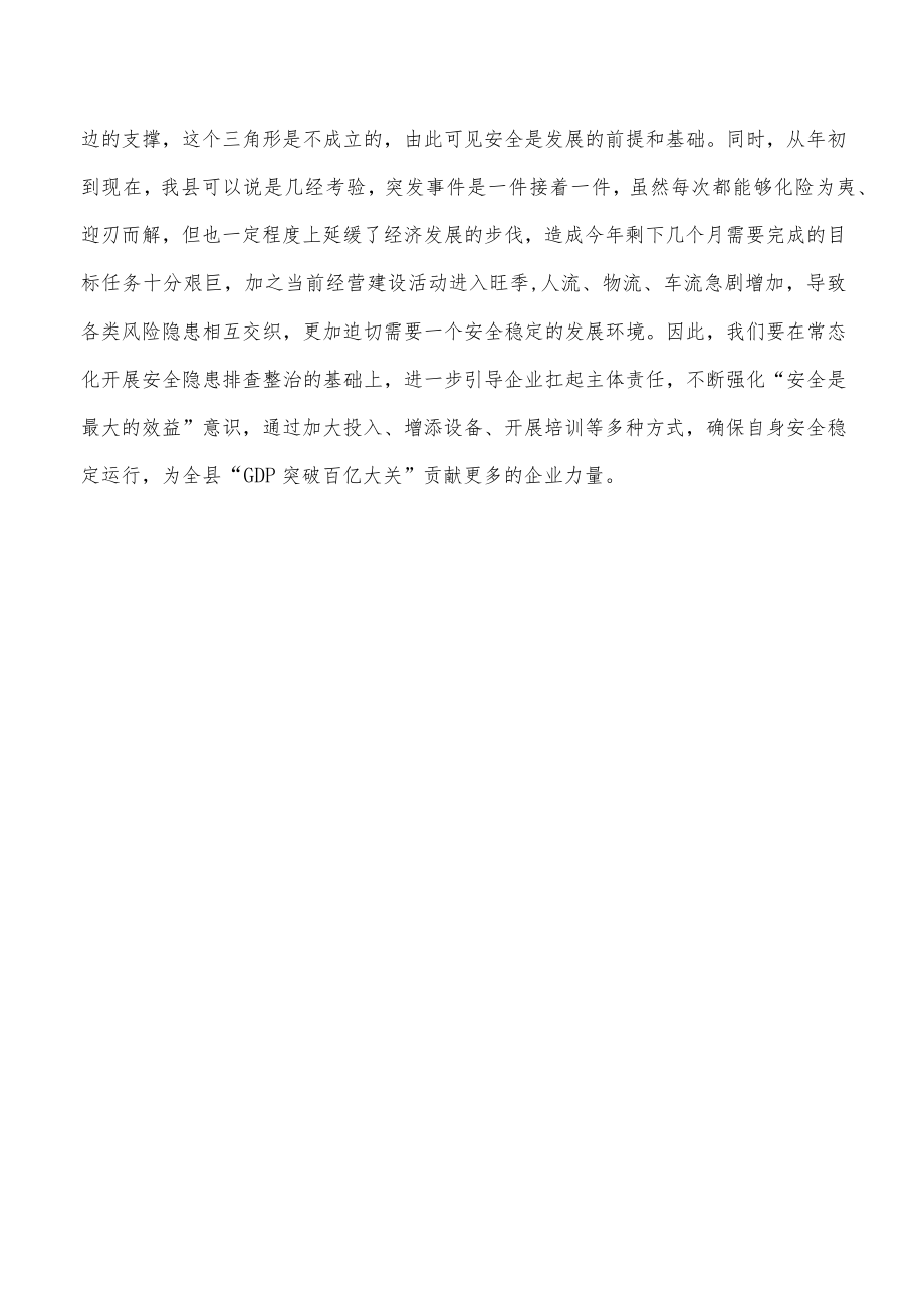 抓好安全生产工作认识体会发言.docx_第3页